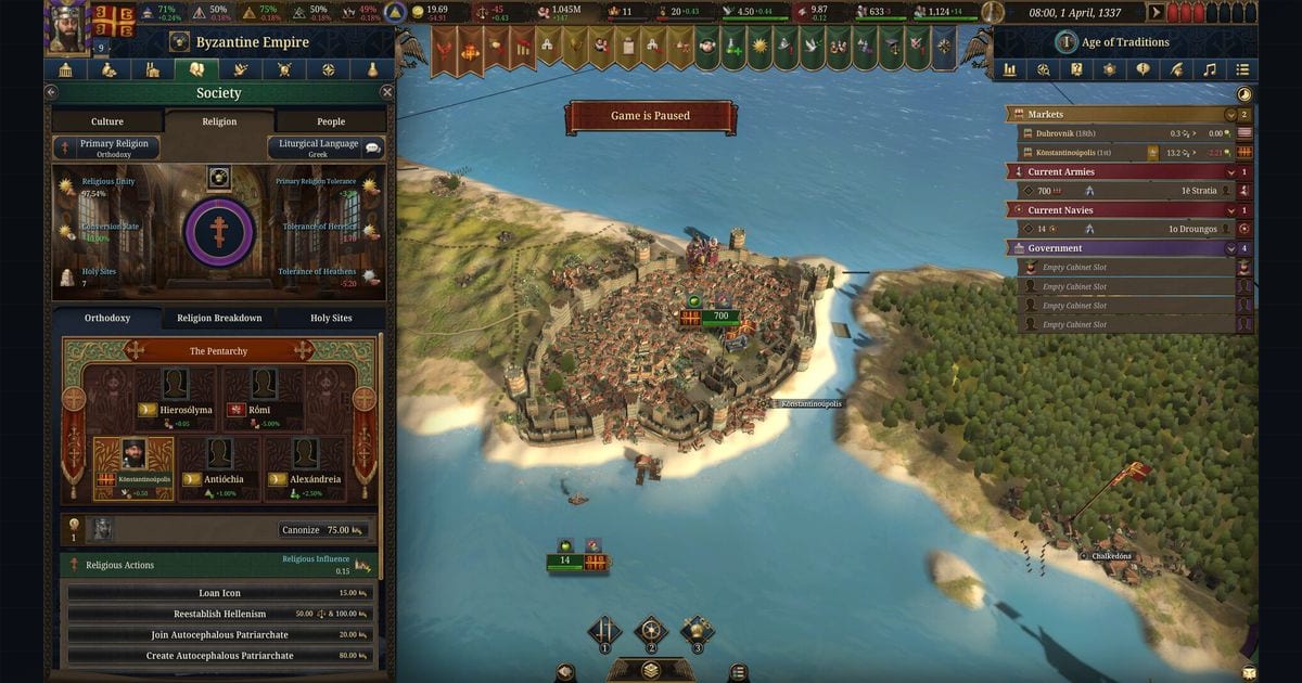 Europa Universalis V Fate of the Phoenix May 6 Patch 1.2